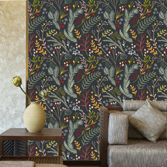 ELMAS Custom Wallpaper 3D Mural Plant Fern Background - Al Masam Stationery LLC