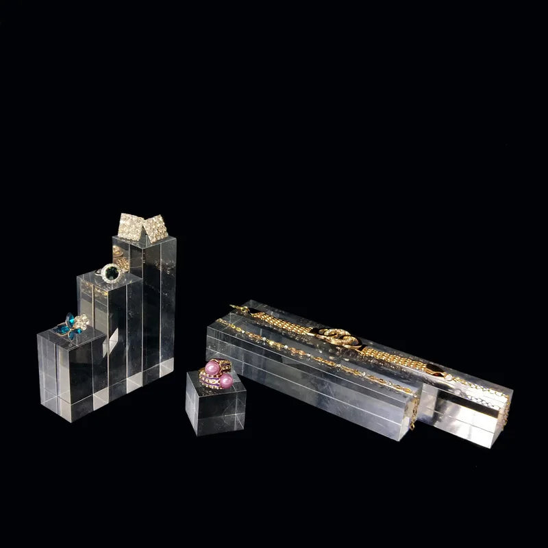 ELMAS Acrylic Blocks Jewelry Holder Display Stand Rack - Al Masam Stationery LLC