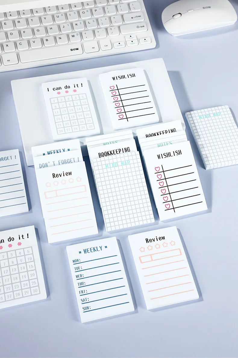 ELMAS 50Sheets Planner Memo Pad for Study & Work - Al Masam Stationery LLC