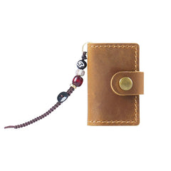 ELMAS Retro Cowhide Mini Notebook Pendant for Gifts