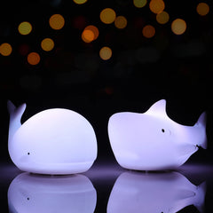 ELMAS Adorable Cat Night Light - 7-Color Touch Lamp