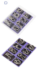 ELMAS - 8 Sets/Pack Chinese Ring Puzzles for All Ages