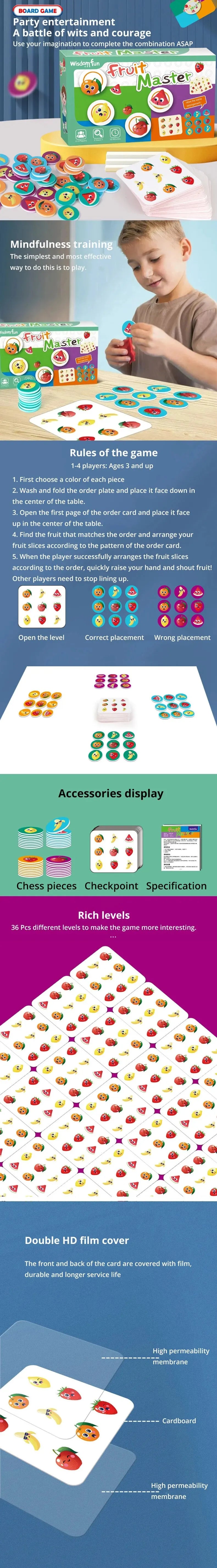ELMAS Kids Educational Fruit Master Color Matching Game - Al Masam Stationery LLC