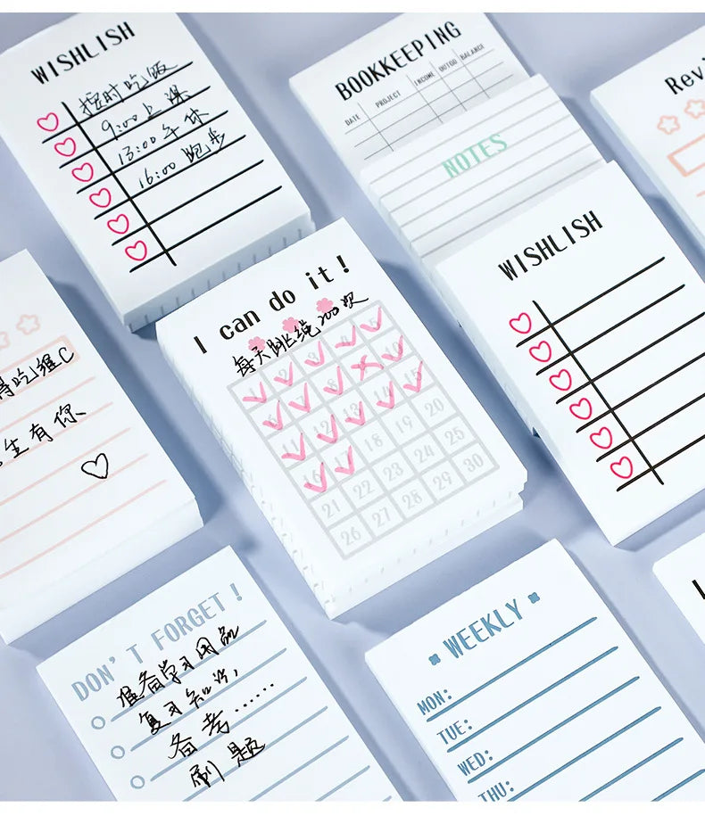 ELMAS 50Sheets Planner Memo Pad for Study & Work - Al Masam Stationery LLC