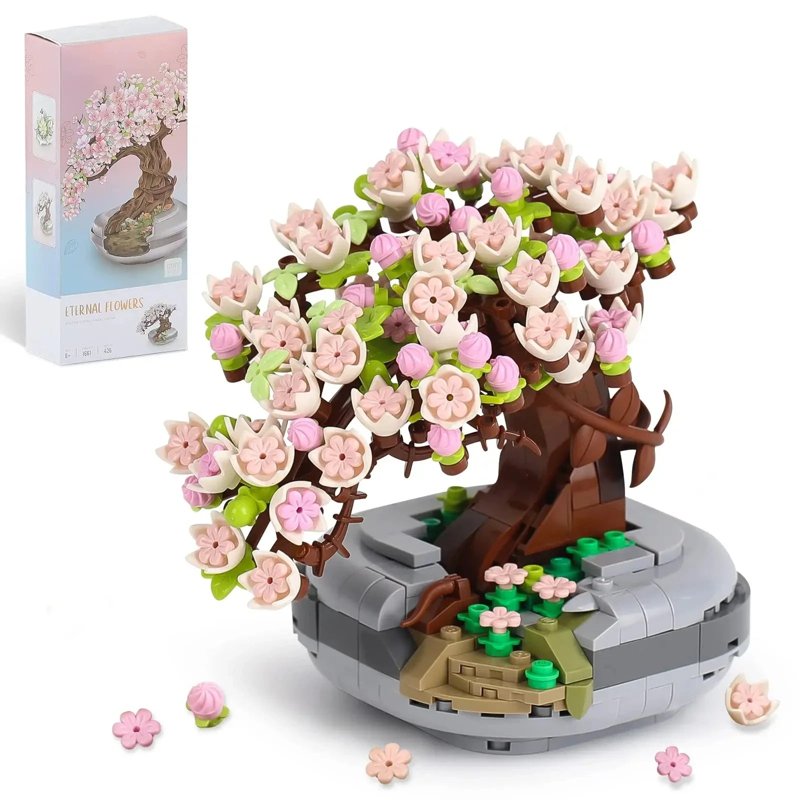 ELMAS Creative Cherry Blossom Building Block Set - Al Masam Stationery LLC
