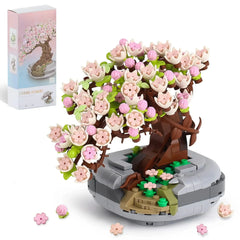 ELMAS Creative Cherry Blossom Building Block Set