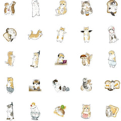 ELMAS 10/30/50PCS Cute Kitten Stickers For Luggage