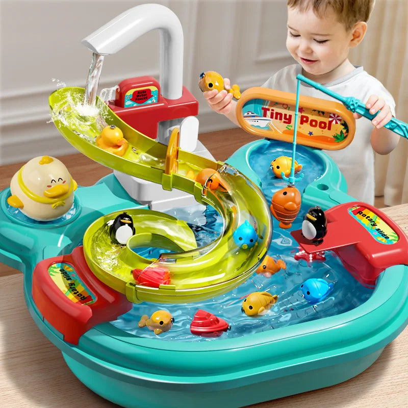 ELMAS Children Puzzle Pretend Play Kitchen Basin Toys - Al Masam Stationery LLC