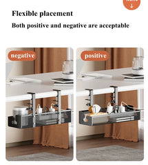 ELMAS No Drilling Under Desk Cable Management Tray - Al Masam Stationery LLC