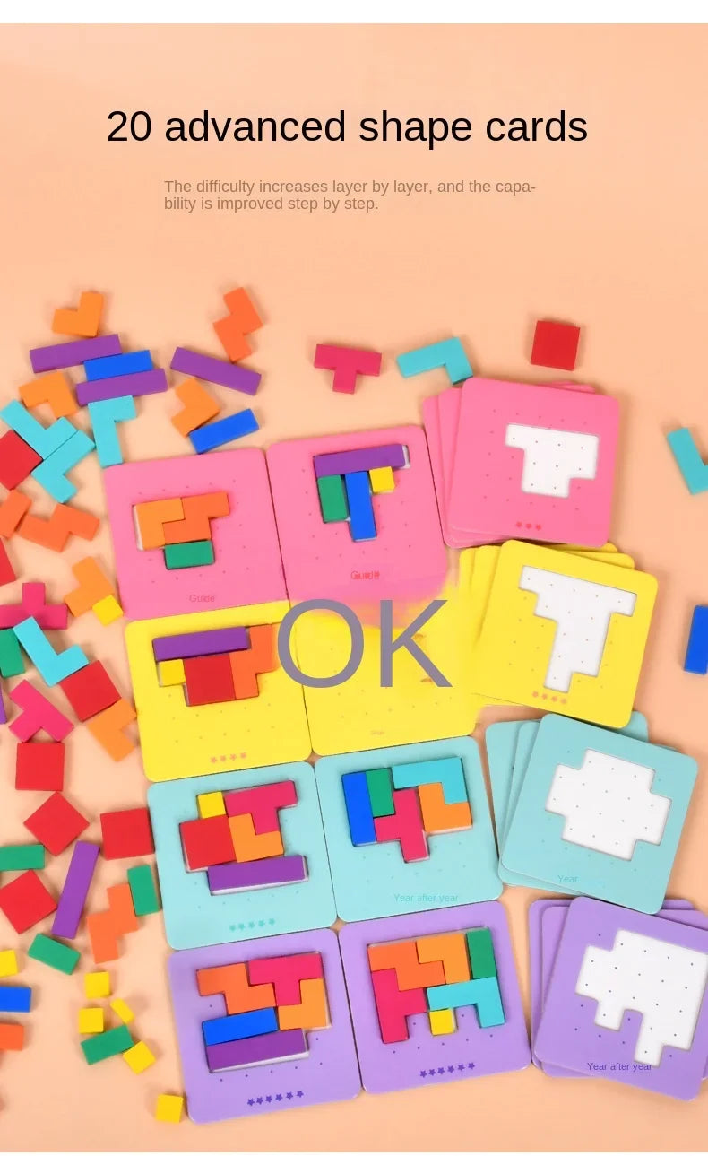 ELMAS Montessori Desktop Puzzle Toys for Kids Gift - Al Masam Stationery LLC