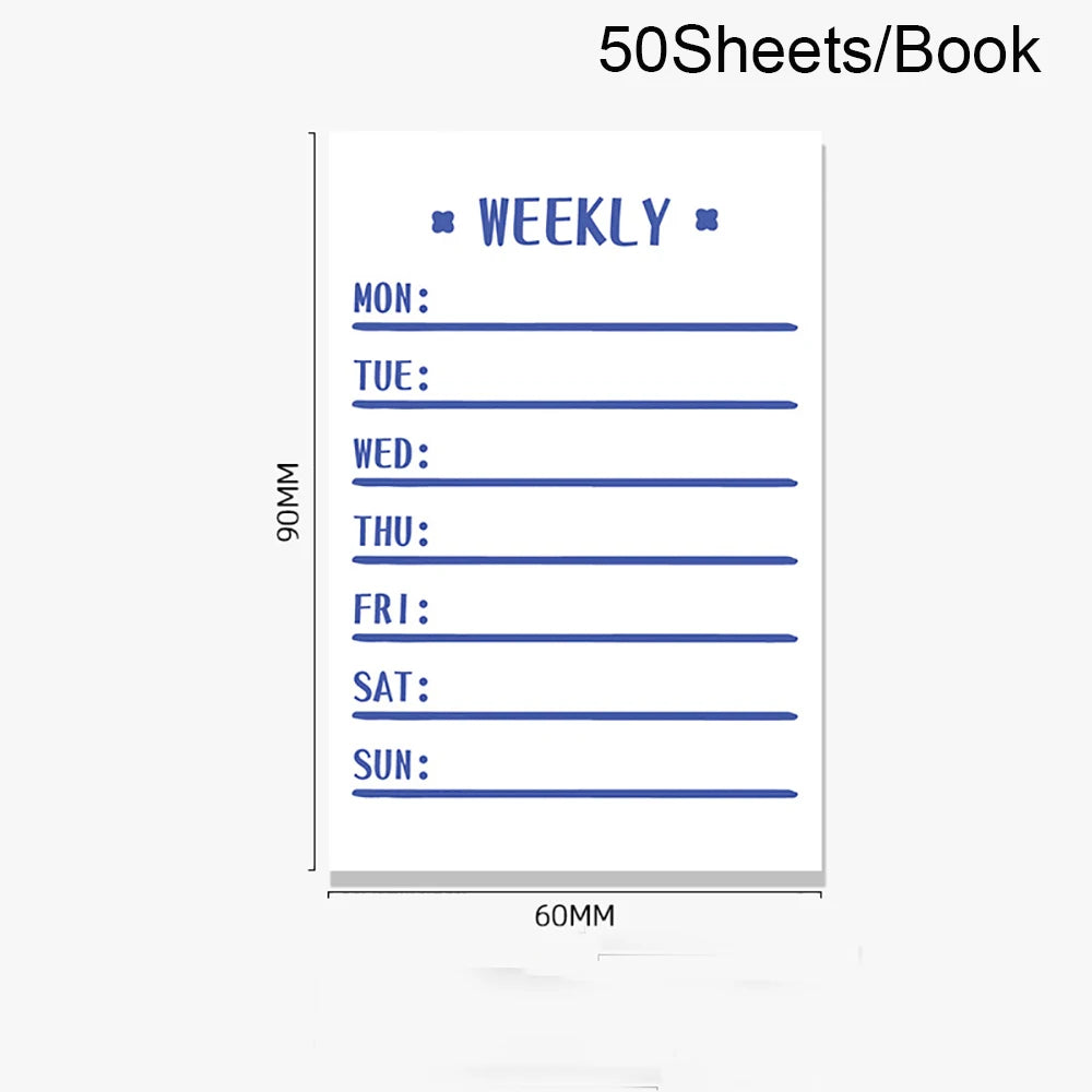 ELMAS 50Sheets Planner Memo Pad for Study & Work - Al Masam Stationery LLC
