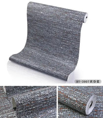 ELMAS Japanese Linen Solid Gray Wallpaper for Living Room - Al Masam Stationery LLC