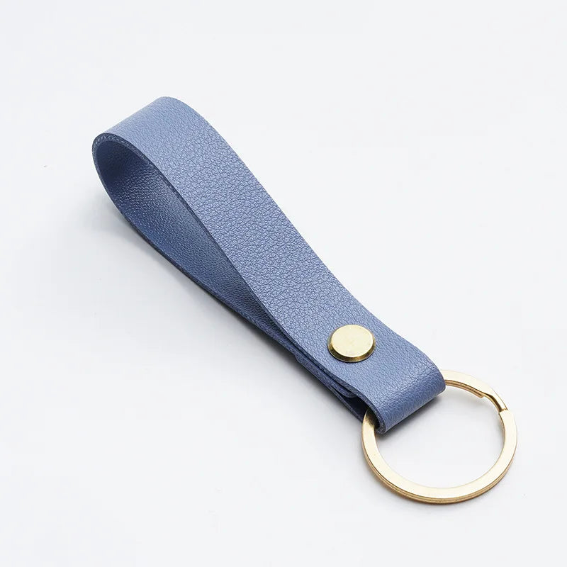 ELMAS Stylish PU Leather Keychains - 8 Vibrant Colors - Al Masam Stationery LLC