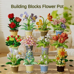 ELMAS DIY Flower Building Blocks - Creative Potted Decor