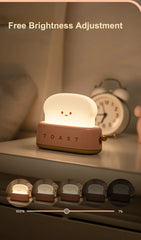 ELMAS Kawaii Bread Toast LED Night Light for Home Decor