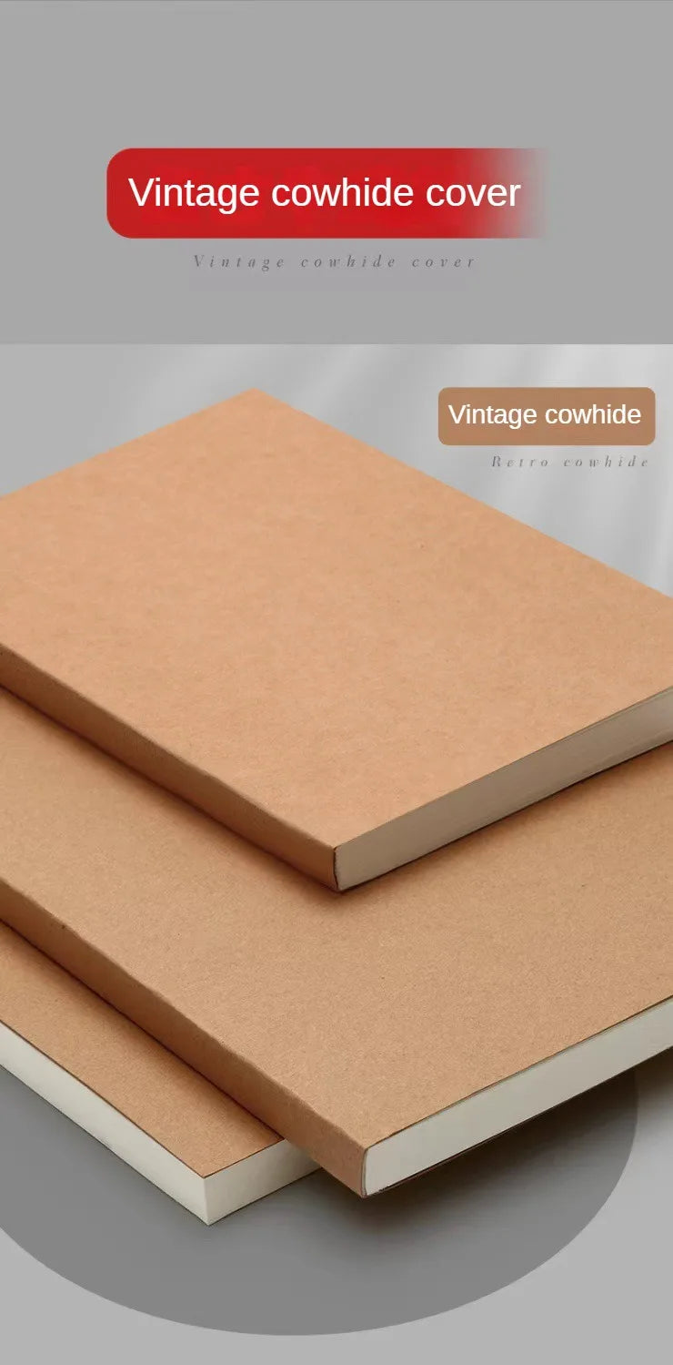 ELMAS A5 Thick Kraft Paper Notebook for Postgraduate Exams - Al Masam Stationery LLC