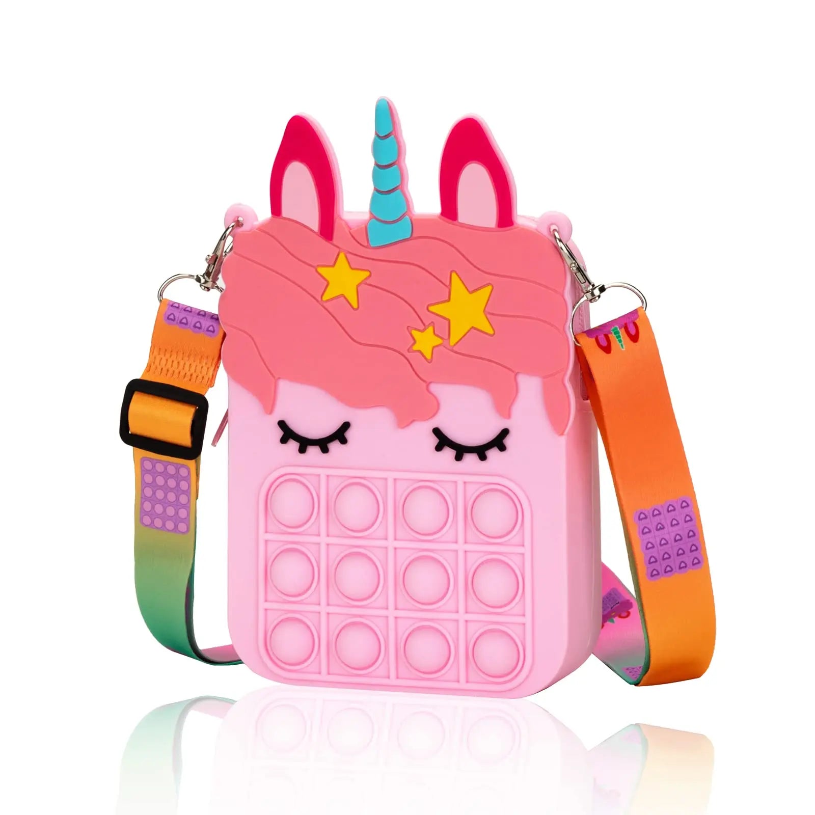 ELMAS Unicorn Pop Purse Bag With Fidget Toy For Girls - Al Masam Stationery LLC