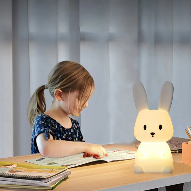 ELMAS Cute Rabbit Touch Sensor LED Night Light for Kids - Al Masam Stationery LLC
