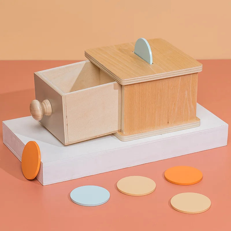 ELMAS Montessori Toys Wooden Object Permanence Box 5 in 1 - Al Masam Stationery LLC
