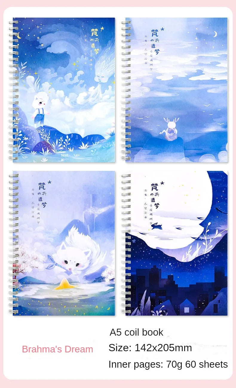 ELMAS Cute A5 Coil Notebook for Stylish Students - Al Masam Stationery LLC