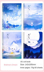 ELMAS Cute A5 Coil Notebook for Stylish Students - Al Masam Stationery LLC