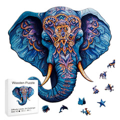 ELMAS Wooden Puzzle Gifts - Cat & Peacock Intelligence Game - Al Masam Stationery LLC