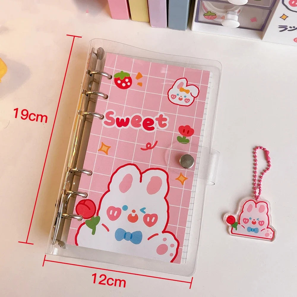ELMAS Kawaii PVC Loose-leaf Notebook Cover DIY Journal - Al Masam Stationery LLC