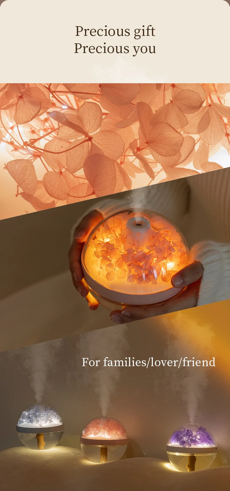 ELMAS 270ML USB Rechargeable Air Humidifier With LED Light - Al Masam Stationery LLC