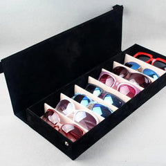 ELMAS Elegant 8-Slot Eyewear Organizer Case