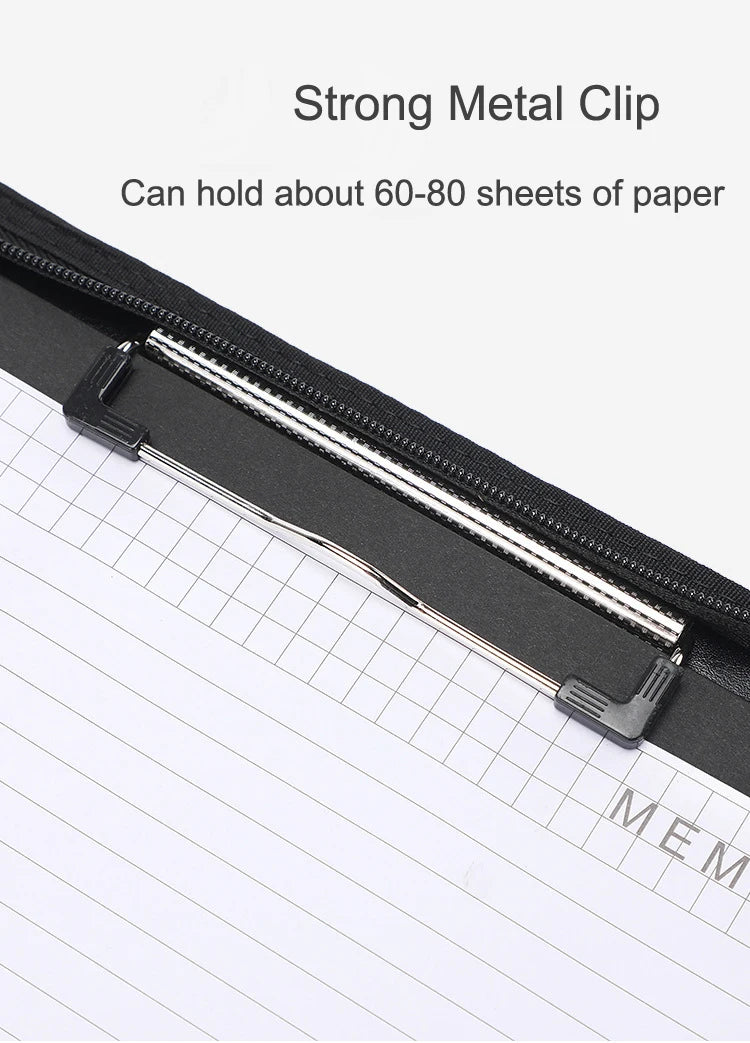 ELMAS Stylish A4 Leather Portfolio Organizer for Professionals - Al Masam Stationery LLC