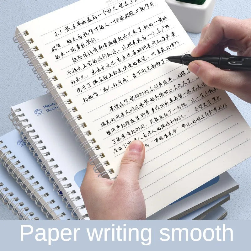 ELMAS A5 Coil Notebook Simple Blue Cute Notebook for Students - Al Masam Stationery LLC