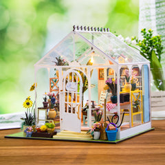 ELMAS Enchanting 3D Flower House Dollhouse Kit