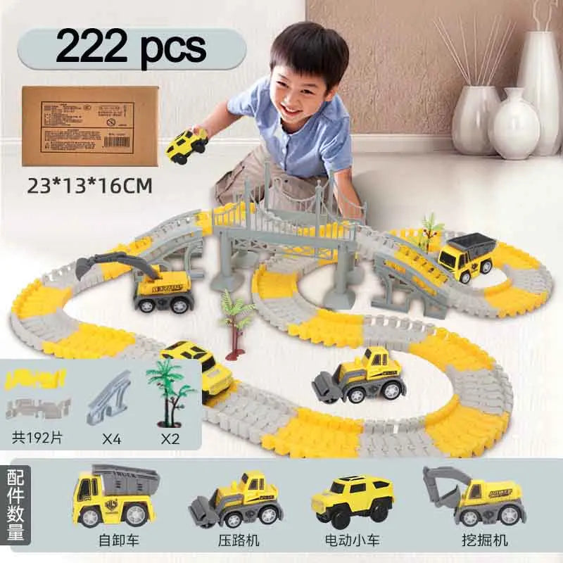 ELMAS 137-467pcs Children Electric Track Car Set Gift - Al Masam Stationery LLC