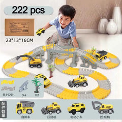 ELMAS 137-467pcs Children Electric Track Car Set Gift