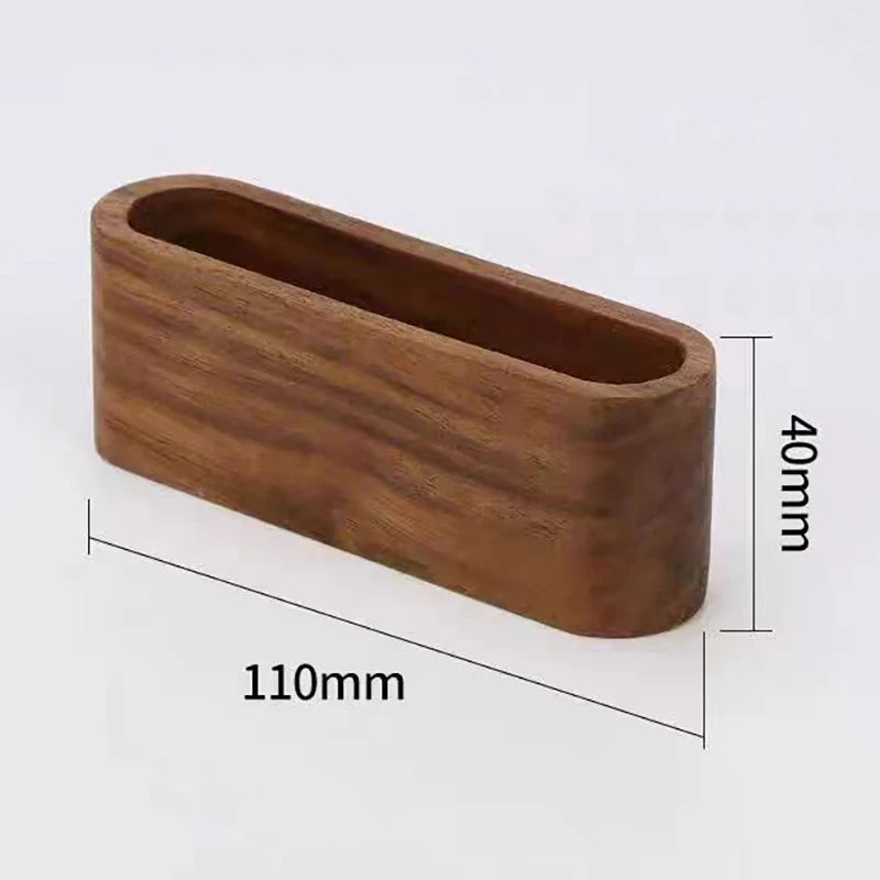 ELMAS Wooden Business Card Holder with Pen & Memo Stand - Al Masam Stationery LLC