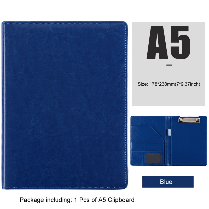 ELMAS Premium Leather Clipboard Padfolio for Professionals - Al Masam Stationery LLC