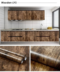 ELMAS Self-Adhesive PVC Wood Grain Wallpaper Decor - Al Masam Stationery LLC