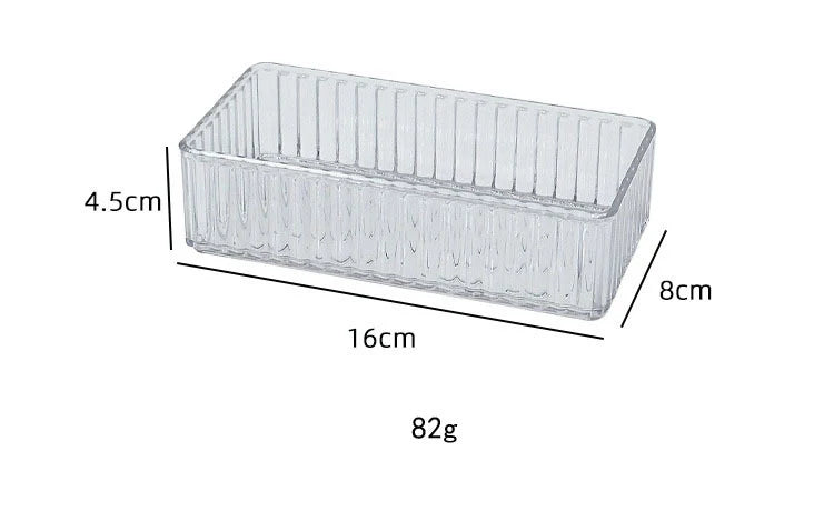 ELMAS 4/7PCS Acrylic Desk Drawer Organizers Set Clear - Al Masam Stationery LLC
