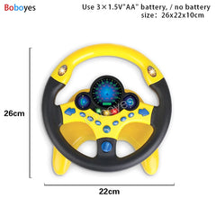 ELMAS Infant Shining Electric Steering Wheel Toy for Kids - Al Masam Stationery LLC