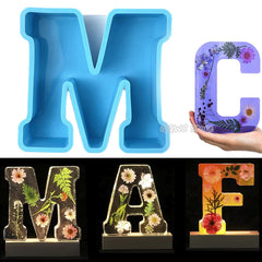 ELMAS Customizable 6-Inch Alphabet Epoxy Resin Mold