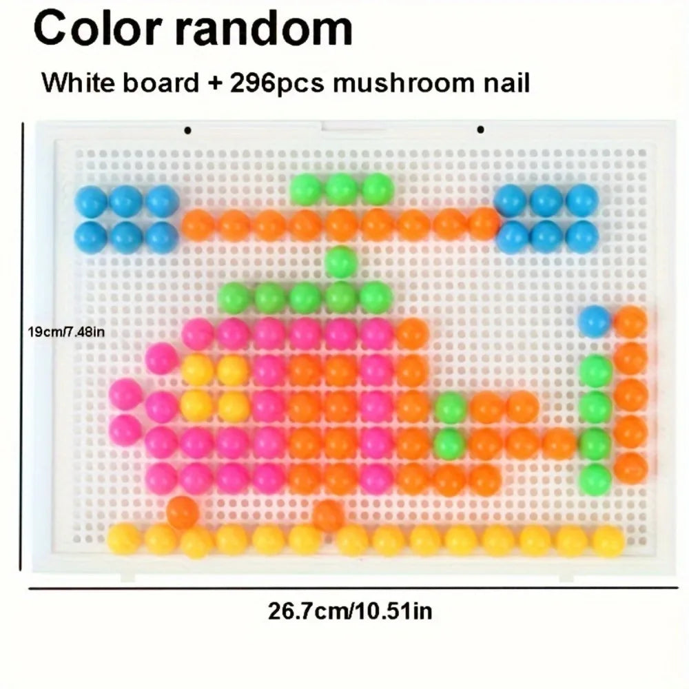 ELMAS Mushroom Nails Plate Creative Educational Toys - Al Masam Stationery LLC