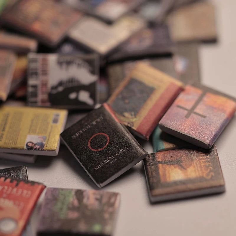 ELMAS Miniature Dollhouse Bookshelf Accessories - (200 Pcs) - Al Masam Stationery LLC