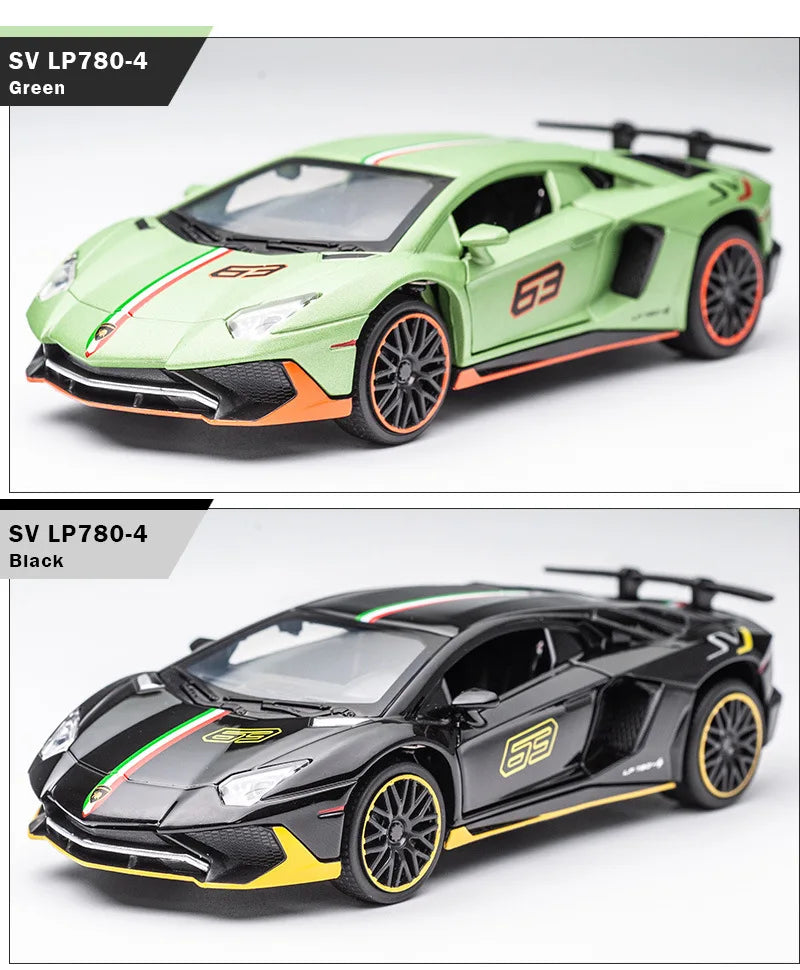 ELMAS 1:32 Lamborghini Aventador SVJ Diecast Model Car - Al Masam Stationery LLC