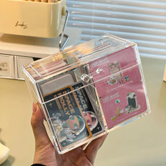 ELMAS Multifunctional Acrylic Card Storage Box 12x10cm - Al Masam Stationery LLC