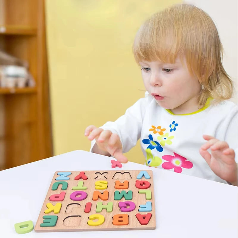 ELMAS Montessori Baby Wooden Puzzle Toys for 2-3 Years - Al Masam Stationery LLC