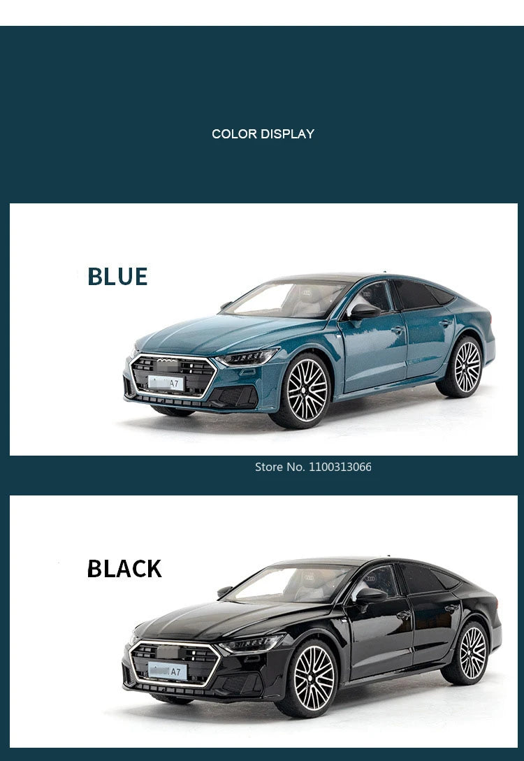 ELMAS 1/24 A7 Alloy Model Car Toys with Light Sound - Al Masam Stationery LLC