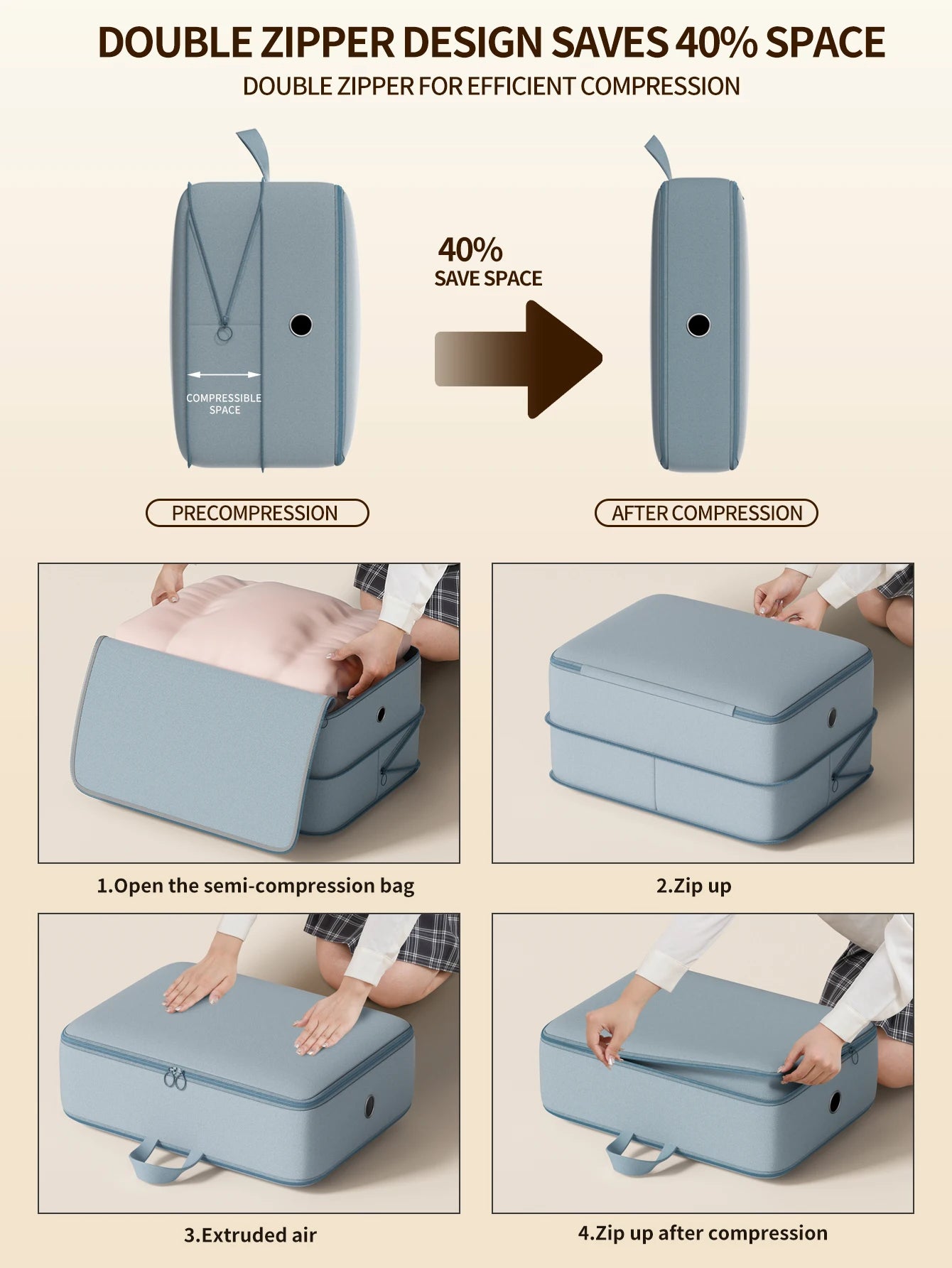 ELMAS Compression Down Jacket Quilt Storage Bag Organizer - Al Masam Stationery LLC