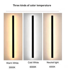 ELMAS Modern Waterproof LED Outdoor Wall Lamp - Al Masam Stationery LLC