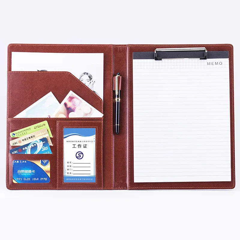 ELMAS Professional PU Leather Portfolio Organizer - Al Masam Stationery LLC