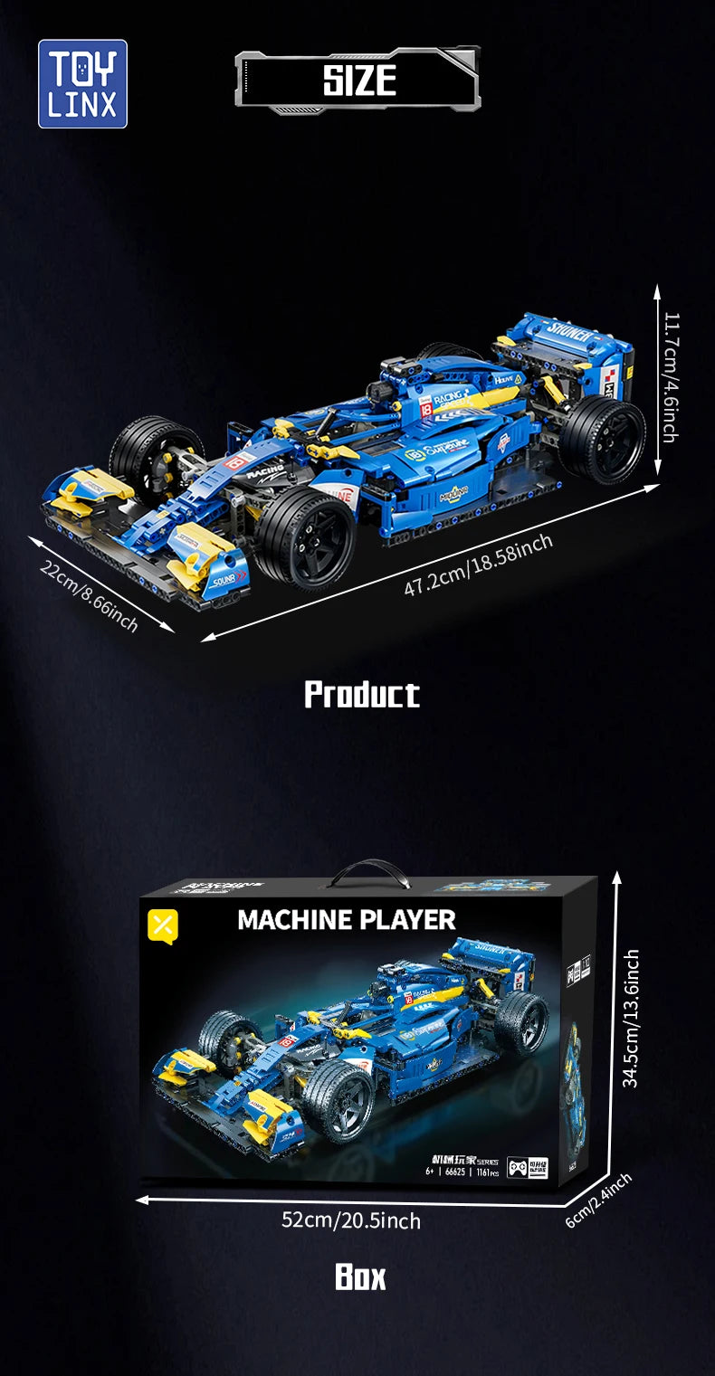ELMAS ToylinX F1 RC Race Cars Building Sets Christmas Gift - Al Masam Stationery LLC